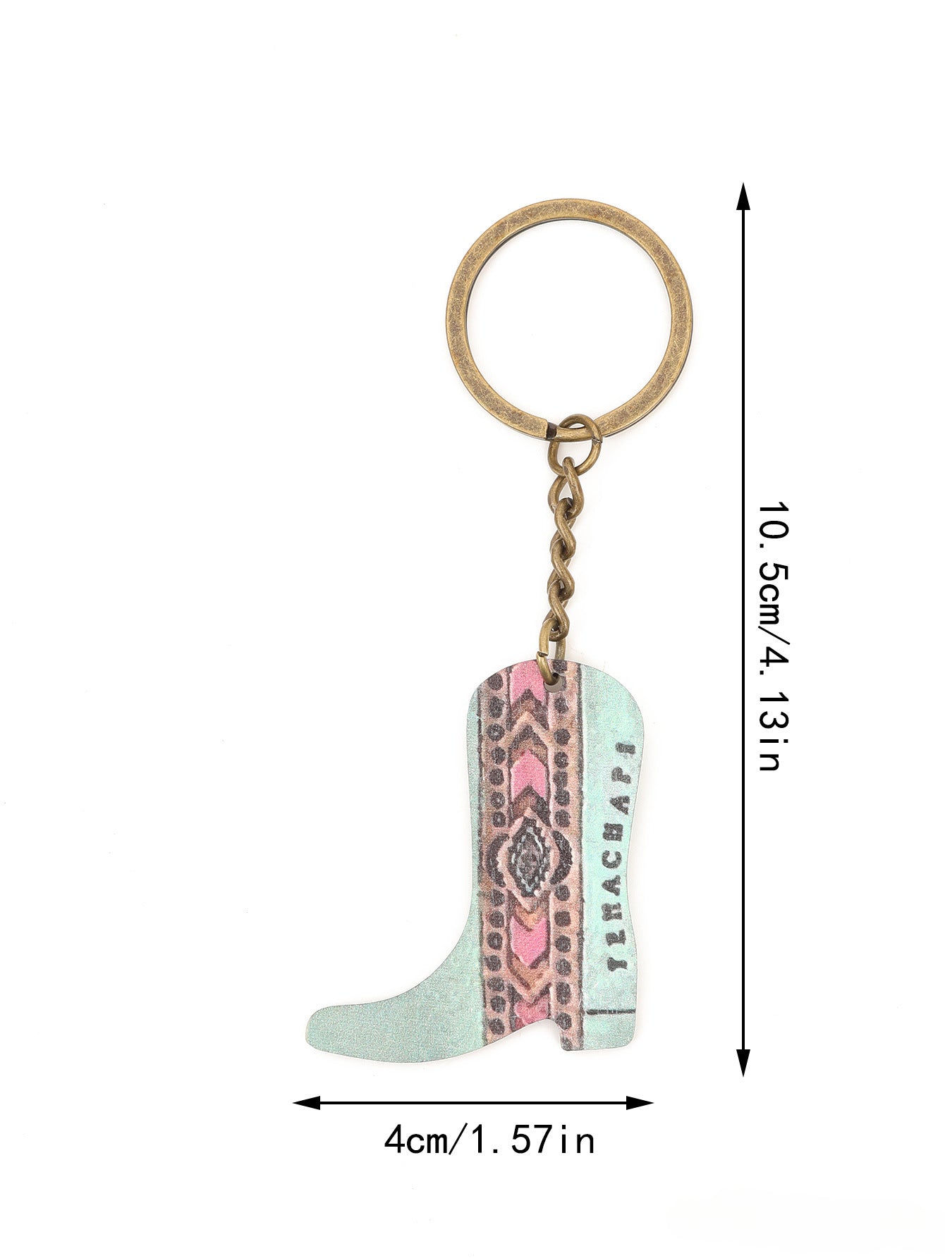 Wholesale of Zinc Alloy Keychains for Western Style Boots
